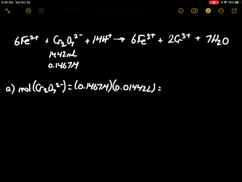 1-the-iron-in-a-6675-g-sample-containing-some-mathrmfe_2-mathrmo_3-is-reduced-to-mathrmfe2-the-mathr