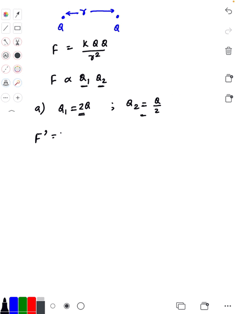 two-identical-point-charges-are-a-fixed-distance-apart-by-what-factor-would-the-magnitude-of-the-ele