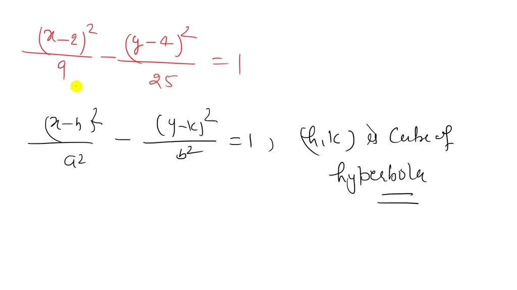 SOLVEDMatch each equation of a hyperbola in Colu…