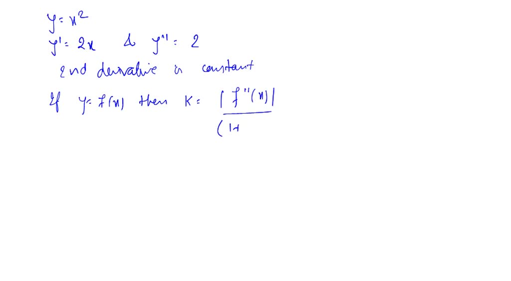 SOLVED:Show that the second derivative of the function of y=x^2 is ...