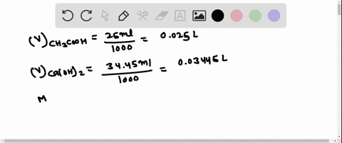 if-the-titration-of-a-250-mathrmml-sample-of-acetic-acid-requires-3445-mathrmml-of-0100-mathrmm-calc