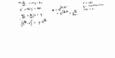 an-object-of-mass-m-falling-near-the-surface-of-the-earth-is-retarded-by-air-resistance-proportion-4