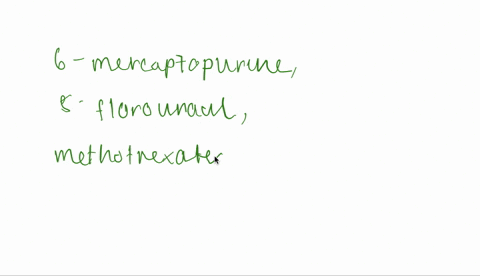 all-of-the-following-are-anti-metabolites-except-a-6-mercaptopurine-b-5-fluorouracil-c-methotrexate-