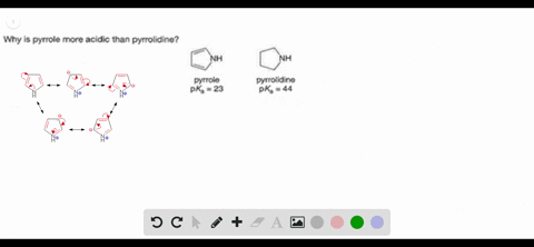 why-is-pyrrole-more-acidic-than-pyrrolidine