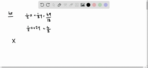 solve-each-system-by-using-the-inverse-of-the-coefficient-matrix-beginaligned-frac12-xfrac13-yfrac49