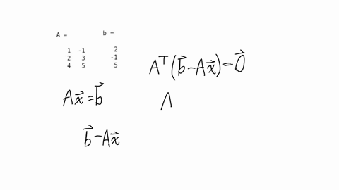 find-the-least-squares-solution-of-the-equation-a-mathbfxmathbfb-aleftbeginarrayrr-1-1-2-3-4-5-endar