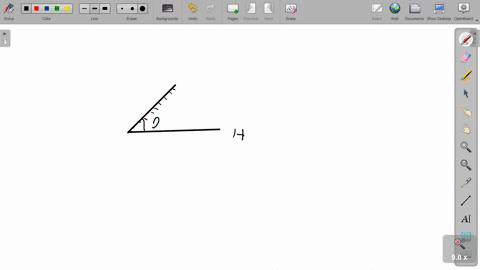 a-mirror-is-inclined-at-an-angle-theta-with-the-horizontal-if-a-ray-of-light-is-incident-at-an-angle