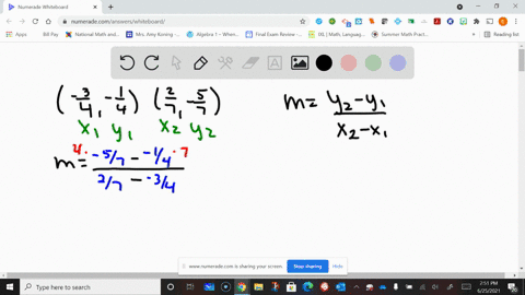 find-the-slope-of-the-line-containing-the-given-points-left-frac34-frac14right-and-leftfrac27-frac57