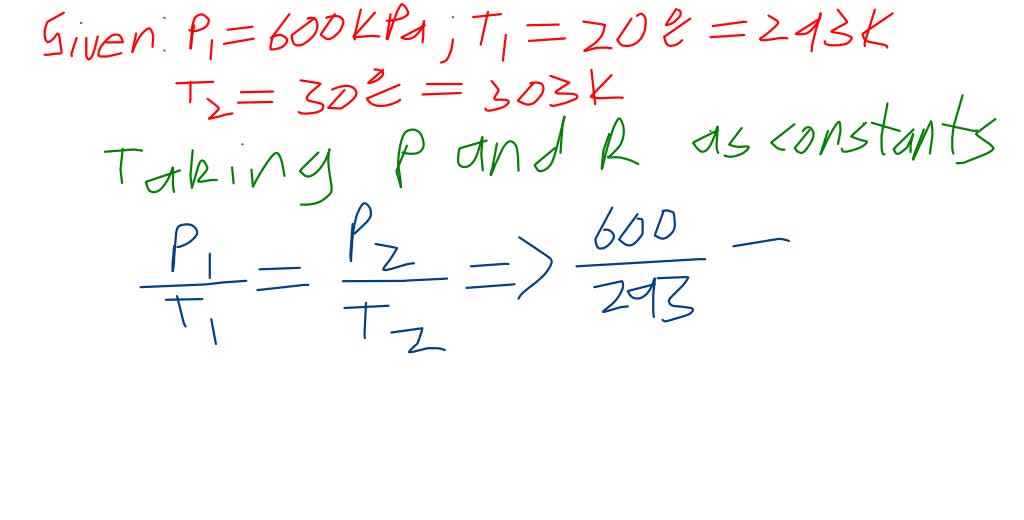 A Steel Tank Contains Air At A Temperature And Pressure Of 20^∘ C And 