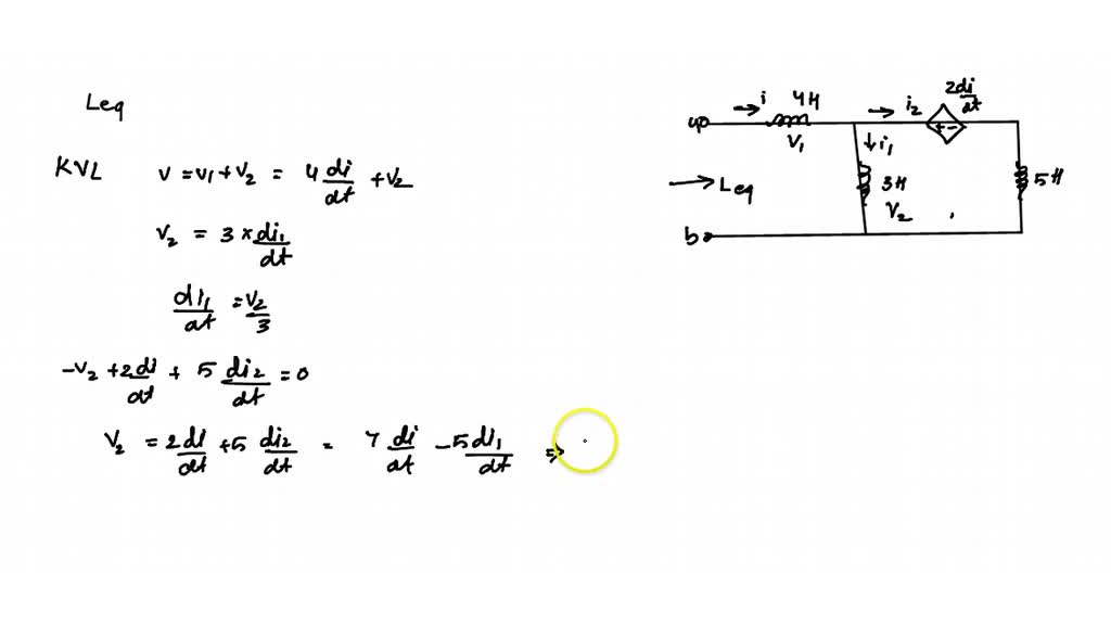 Determine Leq that may be used to represent the inductive network of ...