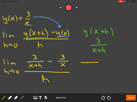 find-the-derivative-of-the-function-yxfrac3x