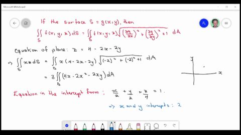 evaluate-the-surface-integral-beginarrayliint_s-x-z-d-s-s_s-x-z-text-the-part-of-the-plane-2-x2-yz4-