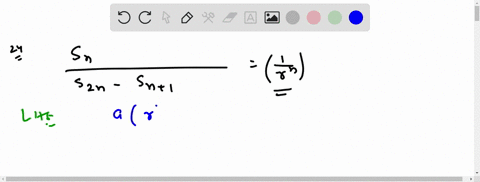 show-that-the-ratio-of-the-sum-of-first-n-terms-of-a-gp-to-the-sum-of-terms-from-n1mathrmth-to-2-nma