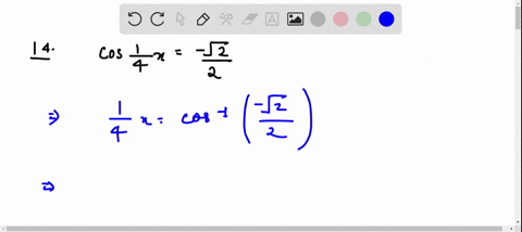 find-all-solutions-of-the-equation-cos-frac14-x-fracsqrt22-2