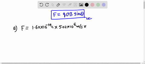 a-proton-travels-with-a-speed-of-502-times-106-mathrmm-mathrms-at-an-angle-of-60circ-with-the-dire-2