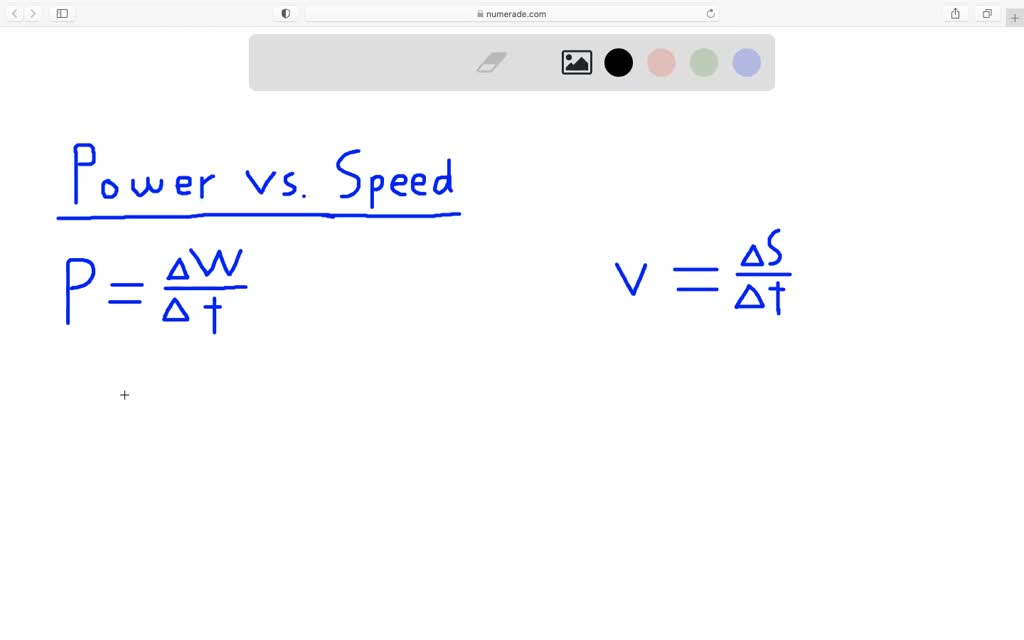 SOLVED:How are the physical concepts power and speed similar?