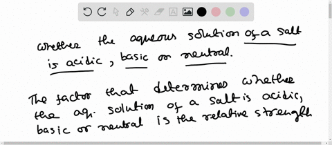 what-determines-whether-the-aqueous-solution-of-a-salt-is-acidic-basic-or-neutral