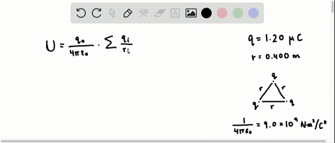three-equal-120-mu-mathrmc-point-charges-are-placed-at-the-corners-of-an-equilateral-triangle-with-s