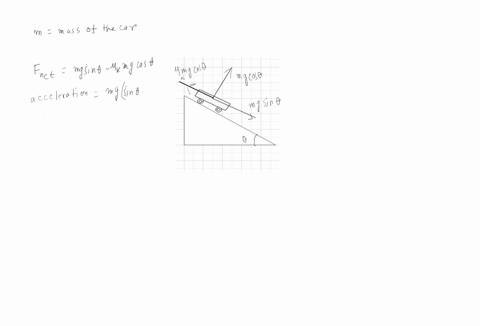 a-car-is-traveling-down-a-hill-that-makes-an-angle-of-20circ-with-the-horizontal-the-driver-applies-