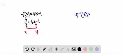 find-the-inverse-of-each-one-to-one-function-fx6-x-1