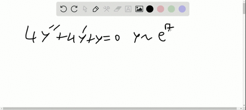 find-the-general-solution-of-the-given-equation-4-fracd2-yd-x24-fracd-yd-xy0