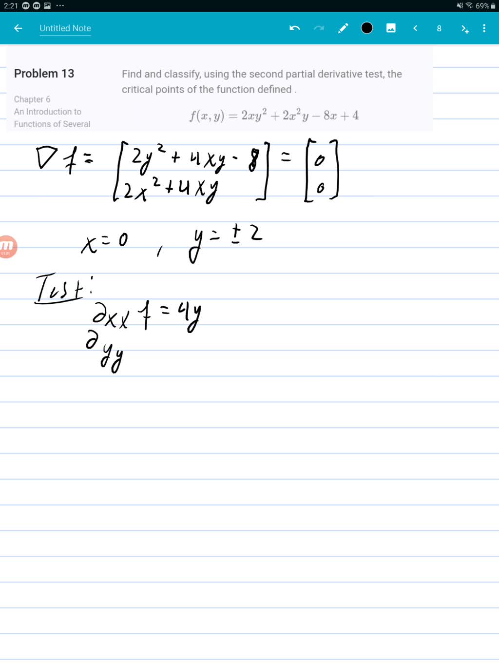 solved-find-and-classify-using-the-second-partial-derivative-test-the