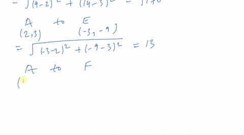of-the-following-six-points-four-are-an-equal-distance-from-the-point-a23-and-two-are-not-a-identify
