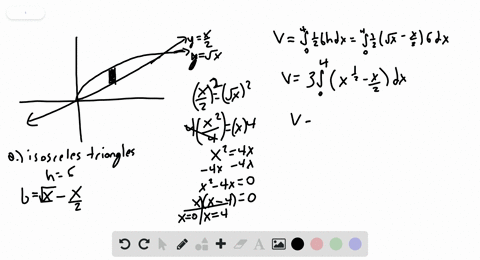 find-the-volume-of-solids-the-base-of-a-solid-is-the-region-bounded-by-the-graphs-of-ysqrtx-and-yx-2