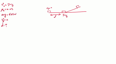 a-girl-on-a-sled-coasts-down-a-hill-her-speed-is-70-mathrmm-mathrms-when-she-reaches-level-ground-at