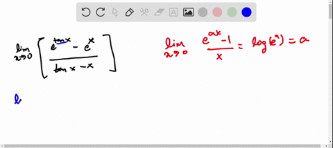 lim-_x-rightarrow-0leftfracetan-x-extan-x-xright-is-a-1-b-e-c-underlineunderline1-d-mathrme-1