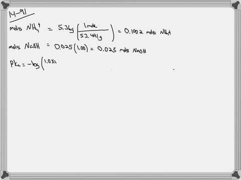 a-536-g-sample-of-mathrmnh_4-mathrmcl-was-added-to-250-mathrmml-of-100-mathrmm-mathrmnaoh-and-the-re