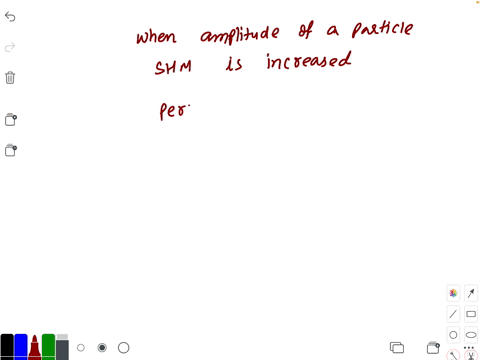when-the-amplitude-of-a-particle-executing-shm-is-increased-slightly-its-period-a-increases-b-remain