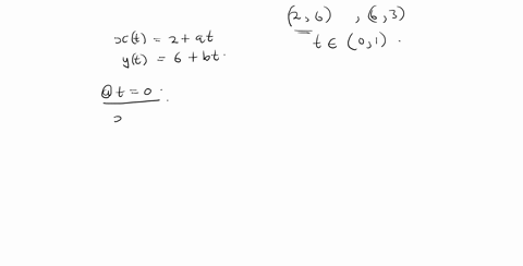 find-a-parametrization-x-quad-xt-quad-y-quad-ytquad-t-in01-for-the-given-curve-the-line-segment-fr-2
