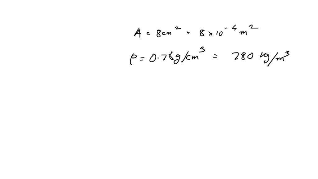 The area of a piston of a force pump is 8.0 cm^2. What force must be ...