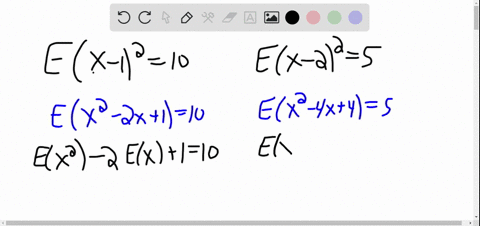 if-a-random-variable-x-is-defined-such-that-eleftx-12right10-and-eleftx-22right5-find-mu-and-sigma2