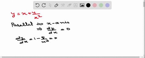 the-equation-of-the-tangent-to-the-curve-yxfrac4x2-which-is-parallel-to-the-x-axis-is-a-y1-b-y2-c-y3