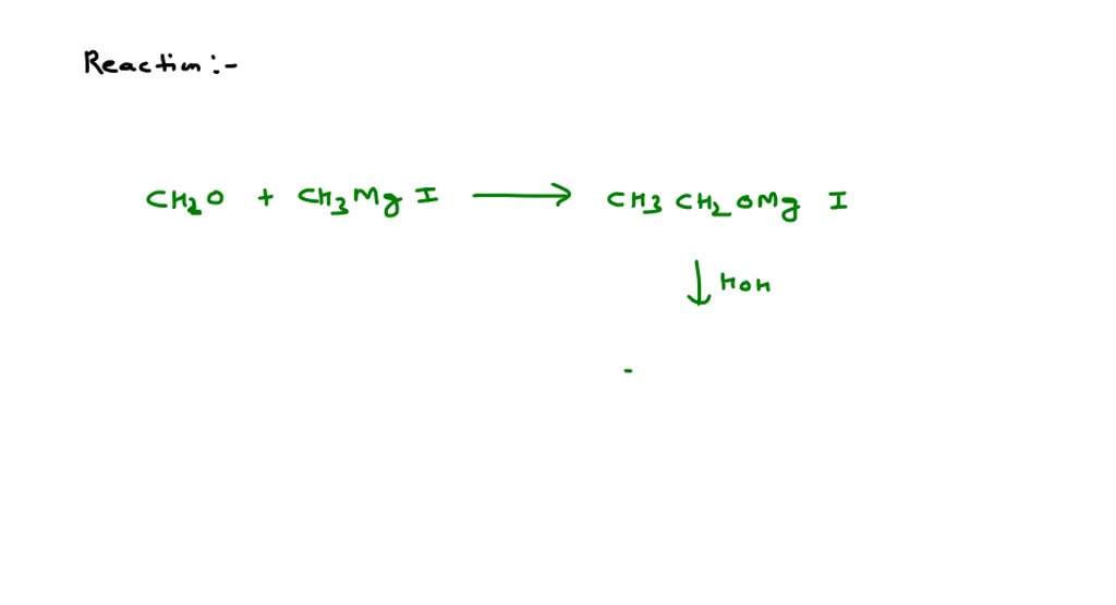 SOLVED:Formaldehyde gives an additive product with meth ylmagnesium ...