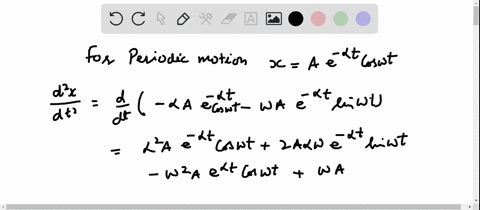verify-that-xa-e-a-t-cos-omega-t-is-a-possible-solution-of-the-equation-fracd2-xd-t2gamma-fracd-xd-t