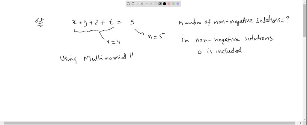 The number of integer solutions for the equation x+ y+z+t=20, where x ...