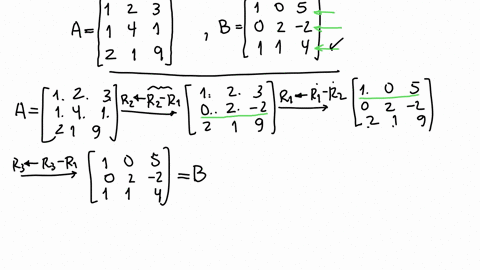 in-exercises-27-28-show-that-the-matrices-a-and-b-are-row-equivalent-by-finding-a-sequence-of-elemen