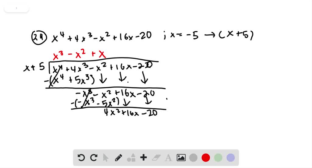 Solved One Zero Of Each Polynomial Is Given Use It To Express The