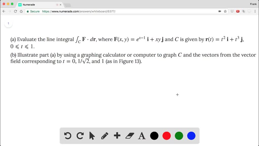 Solved A Evaluate The Line Integral Int C Tex