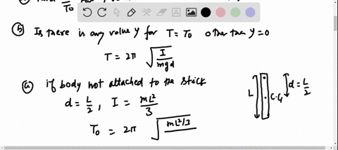 a-uniform-100-m-stick-hangs-from-a-horizontal-axis-at-one-end-and-oscillates-as-a-physical-pendulum-
