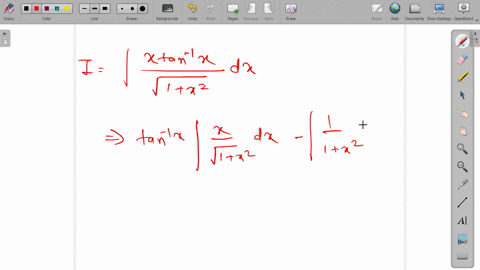 int-fracx-tan-1-xsqrt1x2-d-x-is-a-tan-1-x-cdot-sqrt1x2log-leftx-sqrtx2-1rightc-b-tan-1-x-cdot-sqrt1x