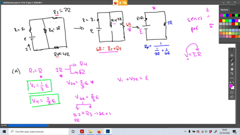 four-resistors-are-connected-to-a-battery-as-shown-in-figure-p2819-the-current-in-the-battery-is-i-t