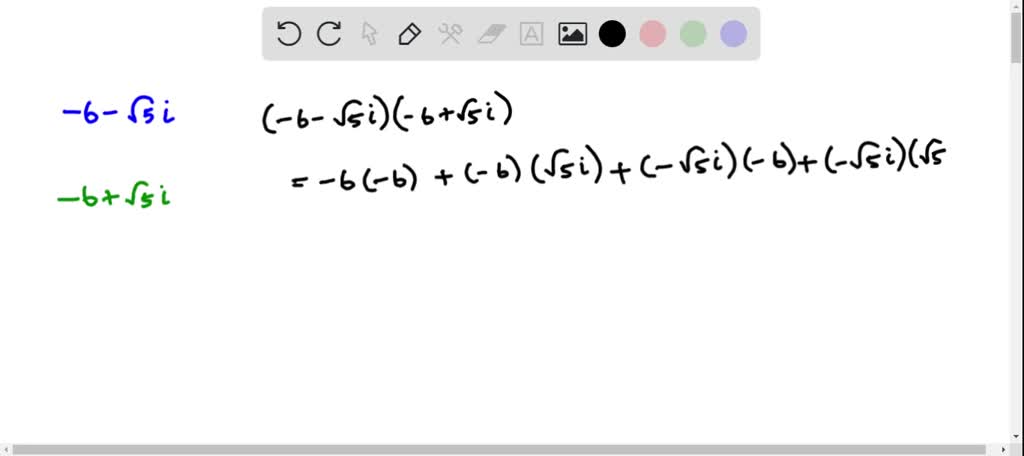 Multiplying Conjugates In Exercises 43-50, write the complex conjugate ...