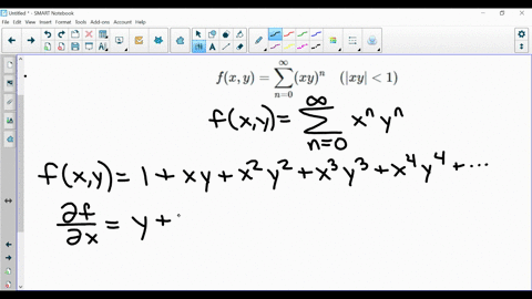 find-partial-f-partial-x-and-partial-f-partial-y-fx-ysum_n0inftyx-yn-quadx-y1-2