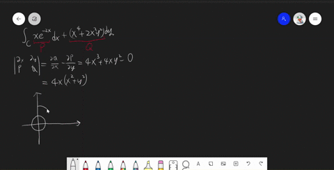 use-greens-theorem-to-evaluate-the-line-integral-along-the-given-positively-oriented-curve-int_c-x-e