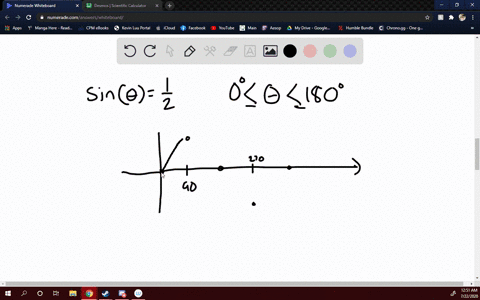 find-all-angles-theta-between-0circ-and-180circ-satisfying-the-given-equation-sin-thetafrac12
