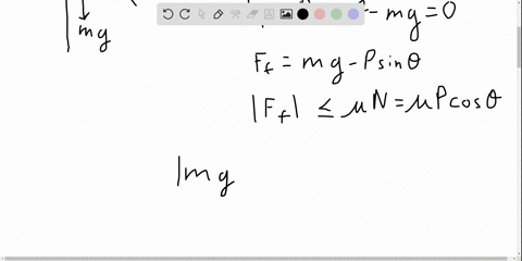 a-block-of-mass-300-mathrmkg-is-pushed-up-against-a-wall-by-a-force-overrightarrowmathbfp-that-makes